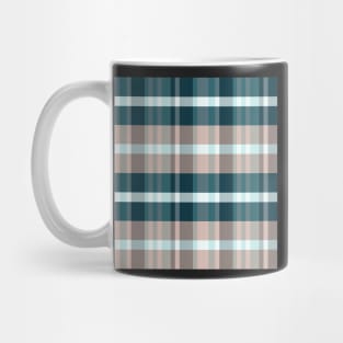 Summer Aesthetic Iagan 1 Hand Drawn Textured Plaid Pattern Mug